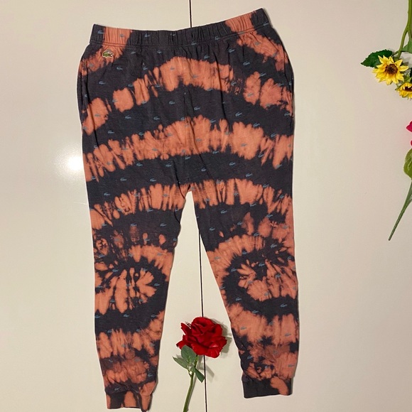 Lacoste Custom Tie Dye Sleepwear Pants - Picture 1 of 5
